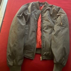 army green jacket light puffer